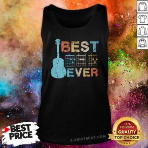 Colorful Best Dad Ever Guitar Tank Top - Design by T-shirtbear.com