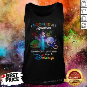 Colorful I Googled My Symtoms Disney Elsa Tank Top - Design by T-shirtbear.com