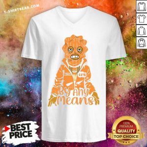 Funny By Any Means Air Jordan Retro 11 V-neck - Design by T-shirtbear.com
