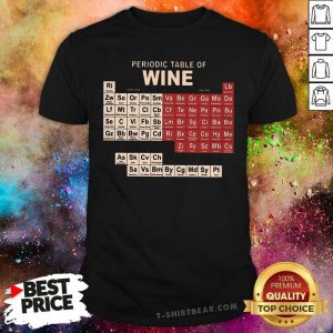 Grateful Periodic Table Of Wine Shirt - Design by T-shirtbear.com