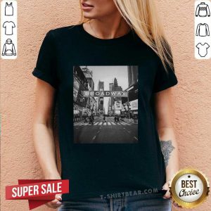 Nice Broadway NYC Black Hipster Of New York City V-neck - Design by T-shirtbear.com