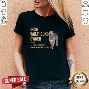 Premium Irish Wolfhound Dog Owner V-neck - Design by T-shirtbear.com