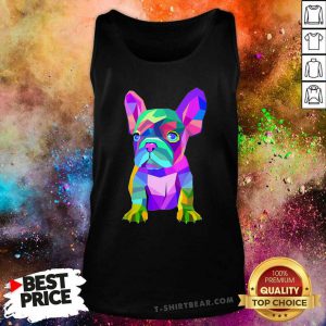 Pretty French Bulldog Colorful Tank Top - Design by T-shirtbear.com