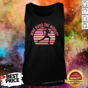 Pretty Girl Who Runs The World Retro Tank Top - Design by T-shirtbear.com