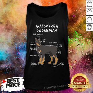 Anatomy Of A Doberman Tank Top - Design by T-shirtbear.com