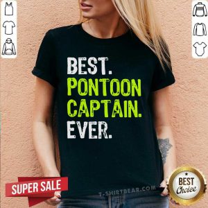 Best Pontoon Captain Ever V-neck - Design by T-shirtbear.com