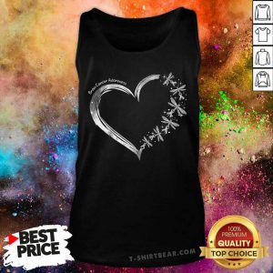 Brain Cancer Awareness Heart Tank Top - Design by T-shirtbear.com