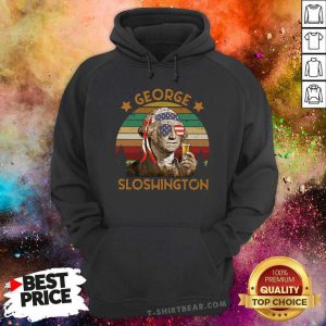 George Sloshington Beer Vintage Hoodie - Design by T-shirtbear.com