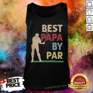 Golf Best Papa By Par Tank Top - Design by T-shirtbear.com