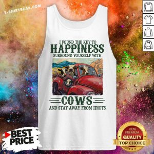 I Found The Key To Happiness Cows Tank Top - Design by T-shirtbear.com