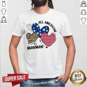 Nice Heart All American Mawmaw Shirt - Design by T-shirtbear.com