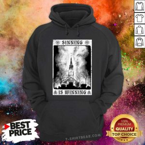 Sinning Is Winning Castle Poster Hoodie - Design by T-shirtbear.com