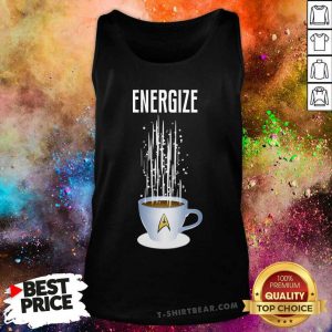 Star Trek Coffee Energize Tank Top - Design by T-shirtbear.com