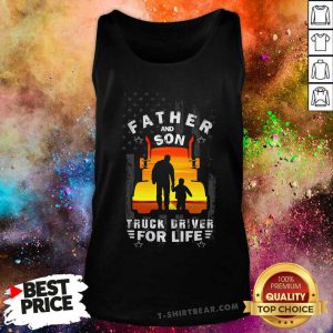 Truck Driver Father And Son Tank Top - Design by T-shirtbear.com