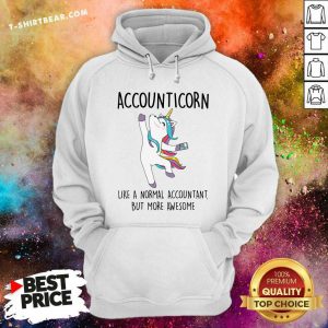 Unicorn Accounticorn Like A Normal Accountant Hoodie - Design by T-shirtbear.com
