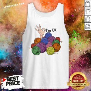 Yarn Knitting Crochet Ok Mug Tank Top - Design by T-shirtbear.com
