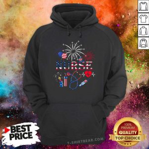 Medical Stethoscope Nurse 4th Of July Hoodie - Design by T-shirtbear.com
