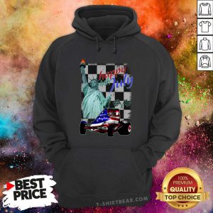 Wingless Sprint Car Happy 4th Of July Racing Hoodie - Design by T-shirtbear.com