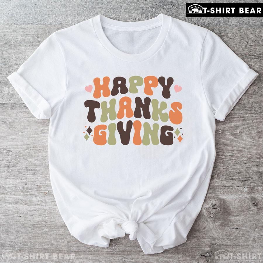 1-white-tgvg231007pm78 Happy Thanksgiving Fall Season T-Shirt