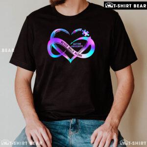 Never Walk Alone Infinity Heart Sign Autism Awareness T-Shirt