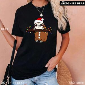 Santa Sloth Christmas T-Shirt - Kids Tee