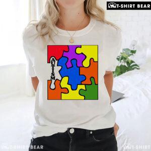 Colourful Puzzle Pieces Autism Awareness T-Shirt