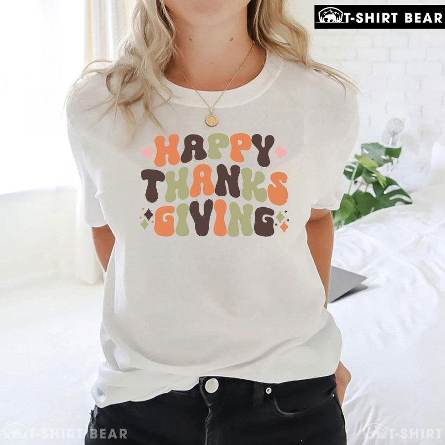 2-white-women-tgvg231007pm78 Happy Thanksgiving Fall Season T-Shirt