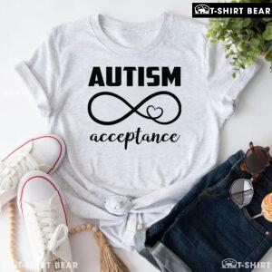 Autism Acceptance Infinity Heart Sign T-Shirt - Small Tee