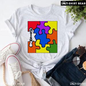 Colourful Puzzle Pieces Autism Awareness T-Shirt