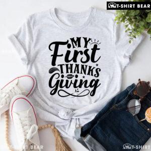 My First Thanksgiving Autumn Vibes T-Shirt