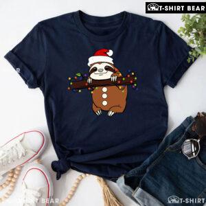 Santa Sloth Christmas T-Shirt - Kids Tee
