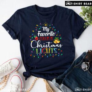 My Favorite Color Is Christmas Lights Christmas Tree Costume T-Shirt