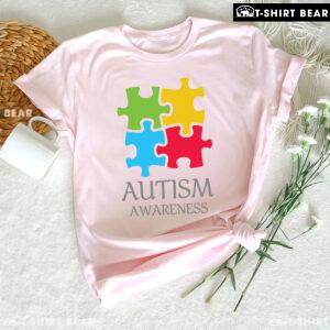 Colourful Autism Puzzle Pieces T-Shirt