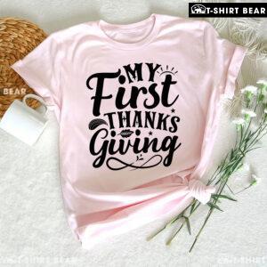 My First Thanksgiving Autumn Vibes T-Shirt