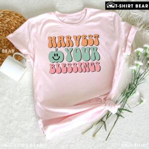 Harvest Your Blessings Pumpkin Thanksgiving T-Shirt