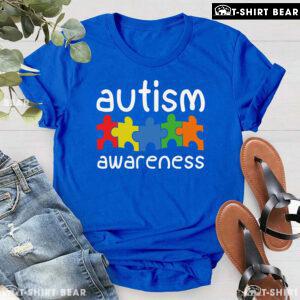 Colourful Puzzle Pieces Autism Awareness T-Shirt