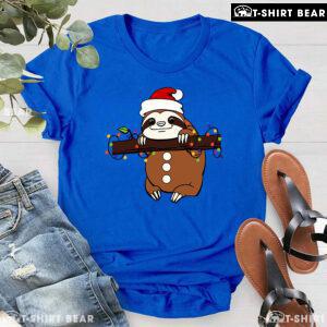 Santa Sloth Christmas T-Shirt - Kids Tee