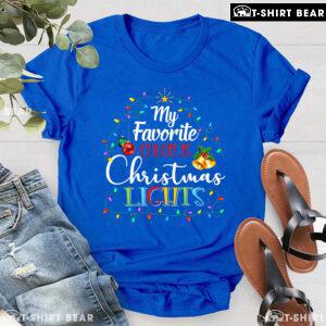 My Favorite Color Is Christmas Lights Christmas Tree Costume T-Shirt