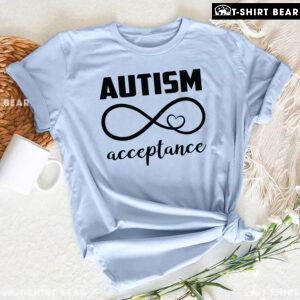 Autism Acceptance Infinity Heart Sign T-Shirt - Small Tee