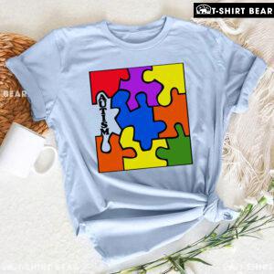 Colourful Puzzle Pieces Autism Awareness T-Shirt