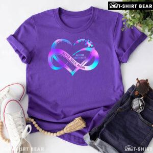 Never Walk Alone Infinity Heart Sign Autism Awareness T-Shirt