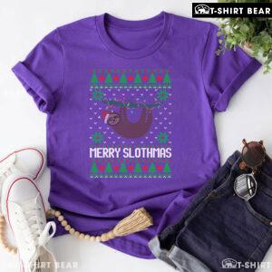 Merry Slothmas Sloth Ugly Christmas T-Shirt