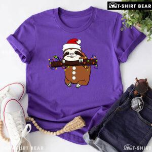 Santa Sloth Christmas T-Shirt - Kids Tee