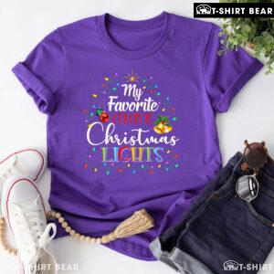 My Favorite Color Is Christmas Lights Christmas Tree Costume T-Shirt