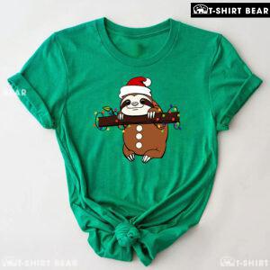 Santa Sloth Christmas T-Shirt - Kids Tee