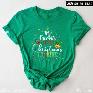 My Favorite Color Is Christmas Lights Christmas Tree Costume T-Shirt