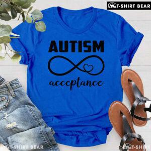 Autism Acceptance Infinity Heart Sign T-Shirt - Small Tee