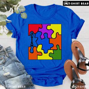 Colourful Puzzle Pieces Autism Awareness T-Shirt