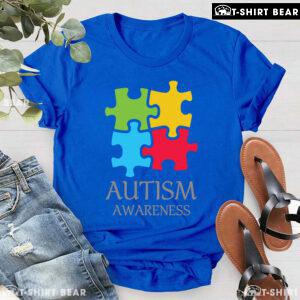 Colourful Autism Puzzle Pieces T-Shirt - Kids Tee