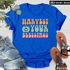 Harvest Your Blessings Pumpkin Thanksgiving T-Shirt